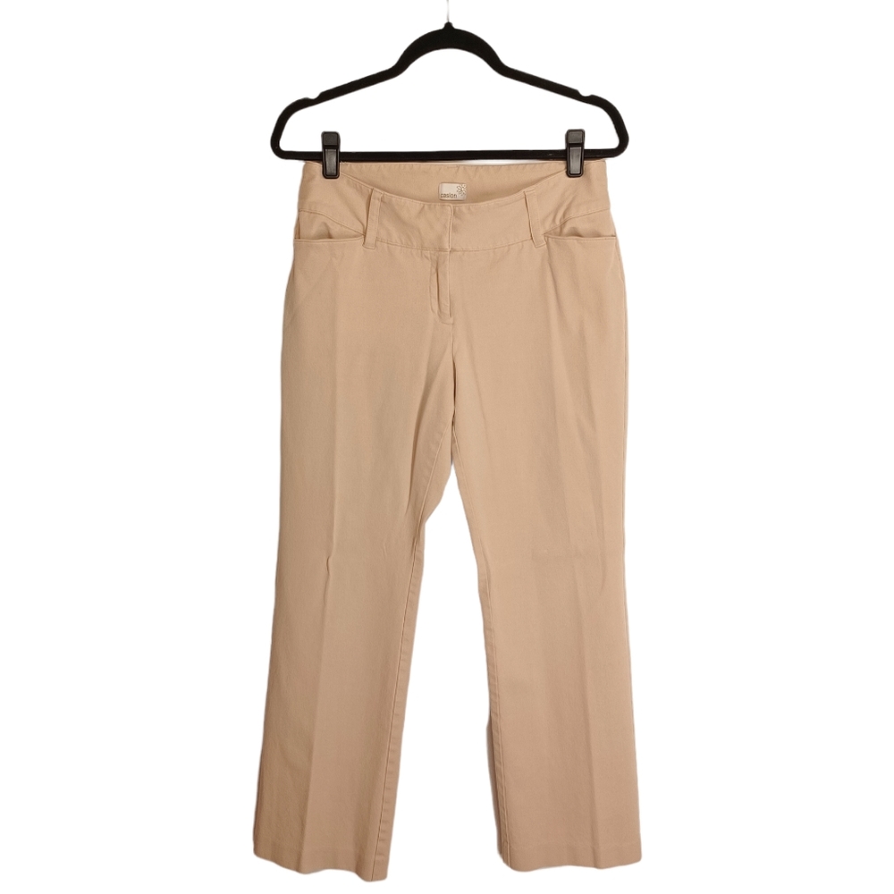 CASLON Tan Light Khaki Color Career Trouser Pants 10 (Medium)